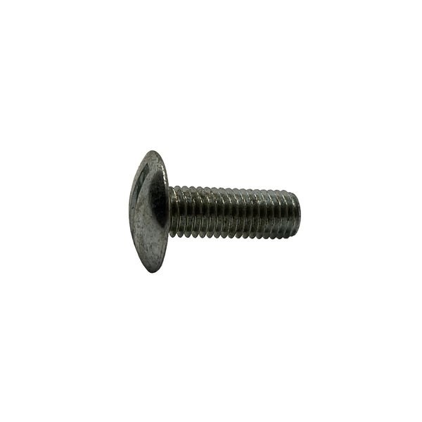 Suburban Bolt And Supply 3/8"-16 x 1 in Slotted Truss Machine Screw, Zinc Plated Steel A0300240100TZ